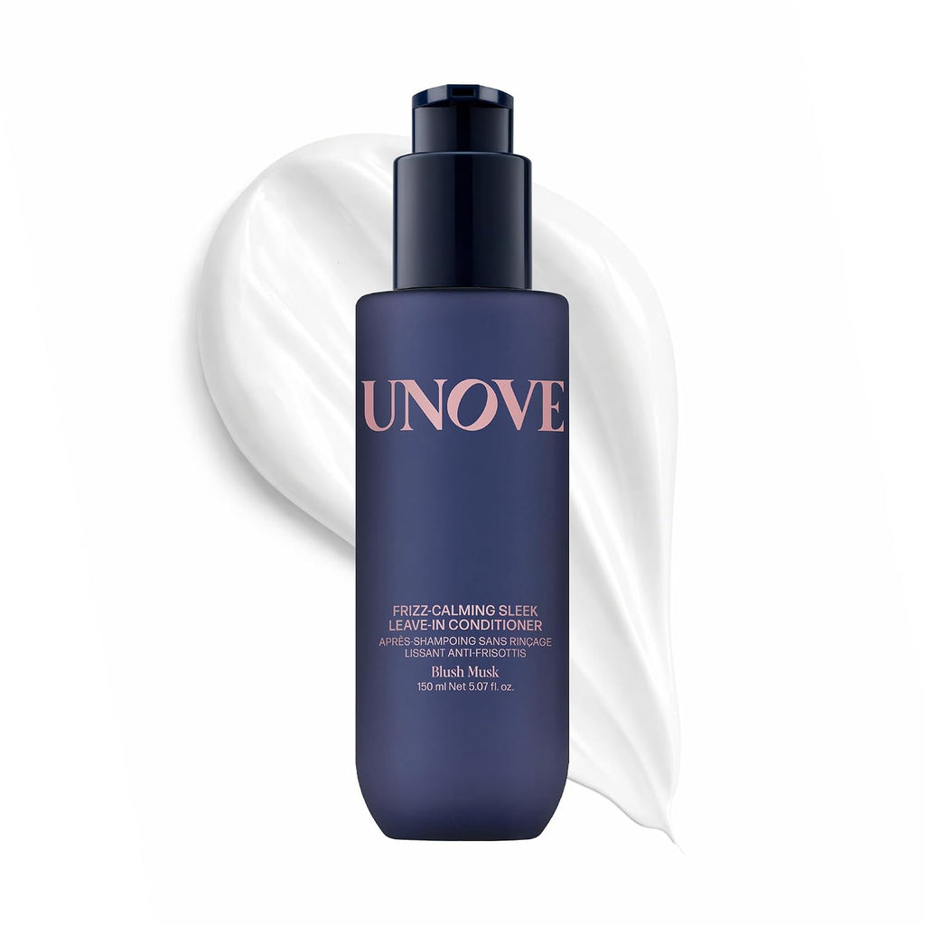 UNOVE Frizz-Calming Sleek Leave-In Conditioner, Anti Frizz Heat Protectant Hair Treatment, 72-Hour Frizz Control, Humidity & Static Resistant, 150 ml / 5.07 fl oz | Korean Hair Care, Leave In Conditioner, Anti Frizz Heat Protectant