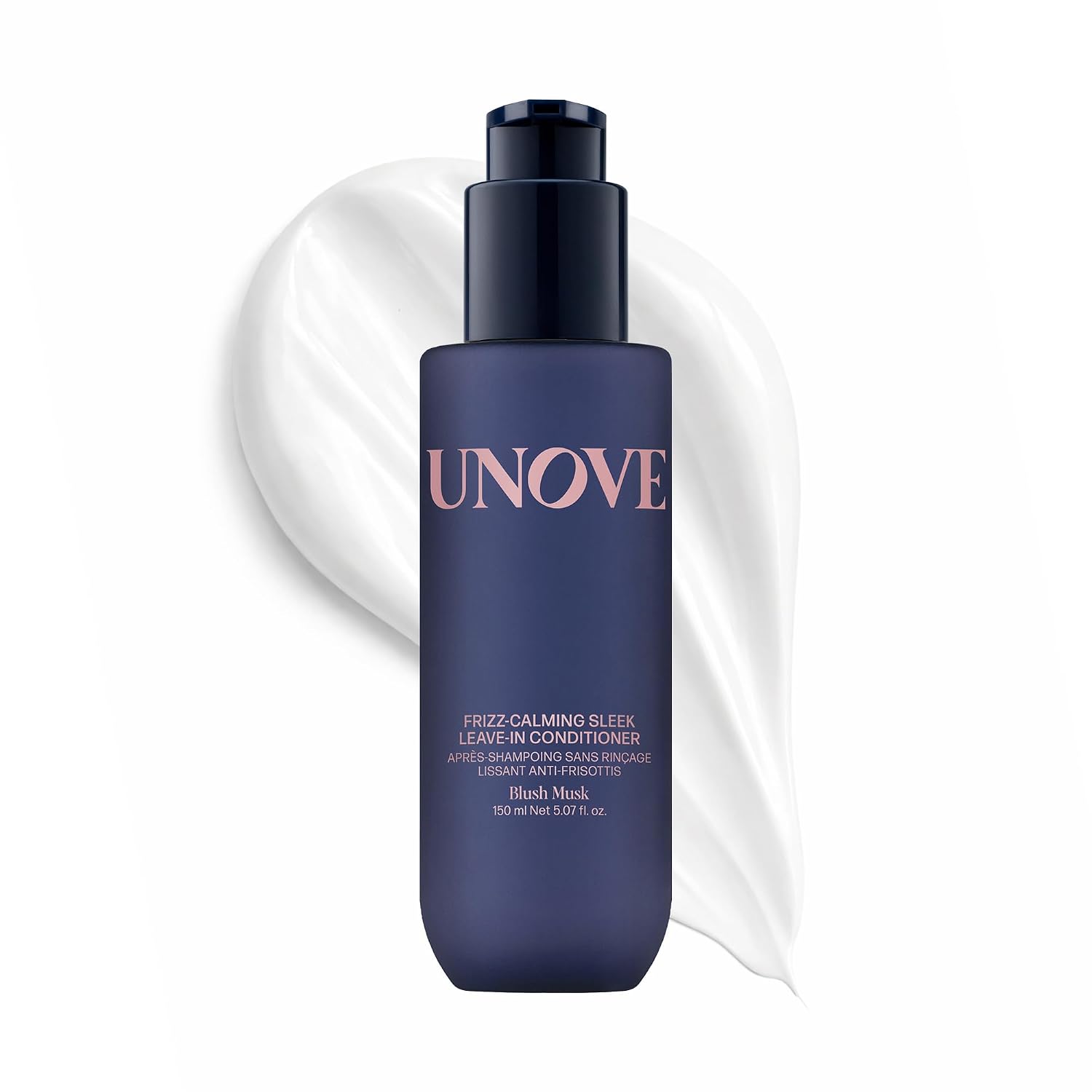 UNOVE Frizz-Calming Sleek Leave-In Conditioner, Anti Frizz Heat Protectant Hair Treatment, 72-Hour Frizz Control, Humidity & Static Resistant, 150 ml / 5.07 fl oz | Korean Hair Care, Leave In Conditioner, Anti Frizz Heat Protectant