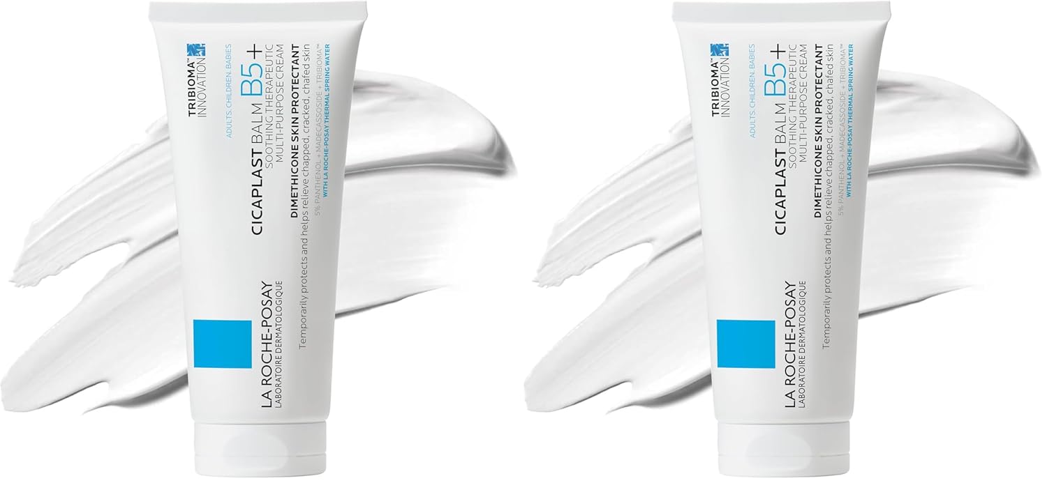 La Roche-Posay Cicaplast Balm B5 Skin Barrier Repair Cream with Centella Asiatica, Shea Butter & Panthenol | Multi-Purpose Healing Ointment for Dry, Irritated Skin | Face, Body & Hand Balm, Baby Safe