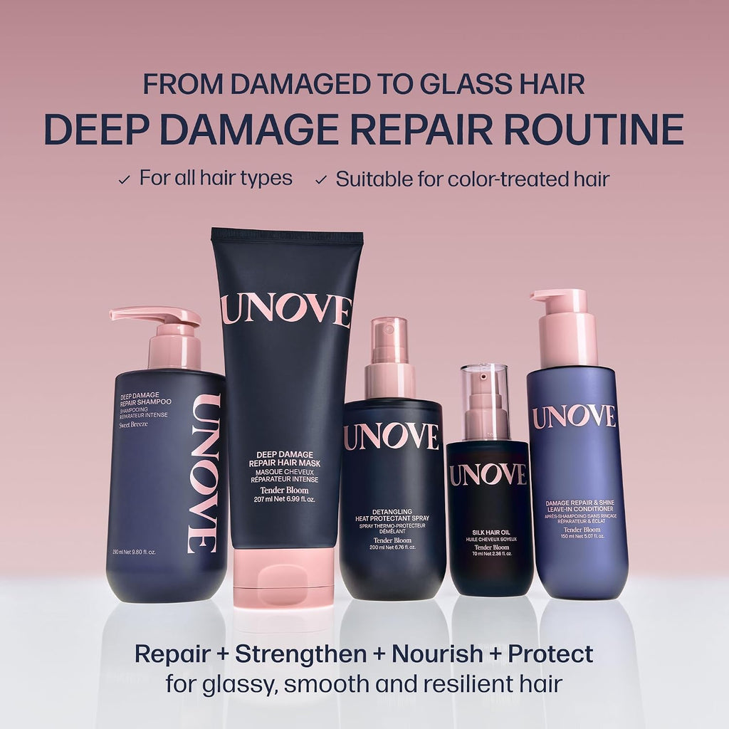 UNOVE Deep Damage Silk Oil Essence Hair Serum 70ml/2.4 fl.oz | Korean Hair Care, Hair Oil Serum, Split End & Frizz Repair Treatment