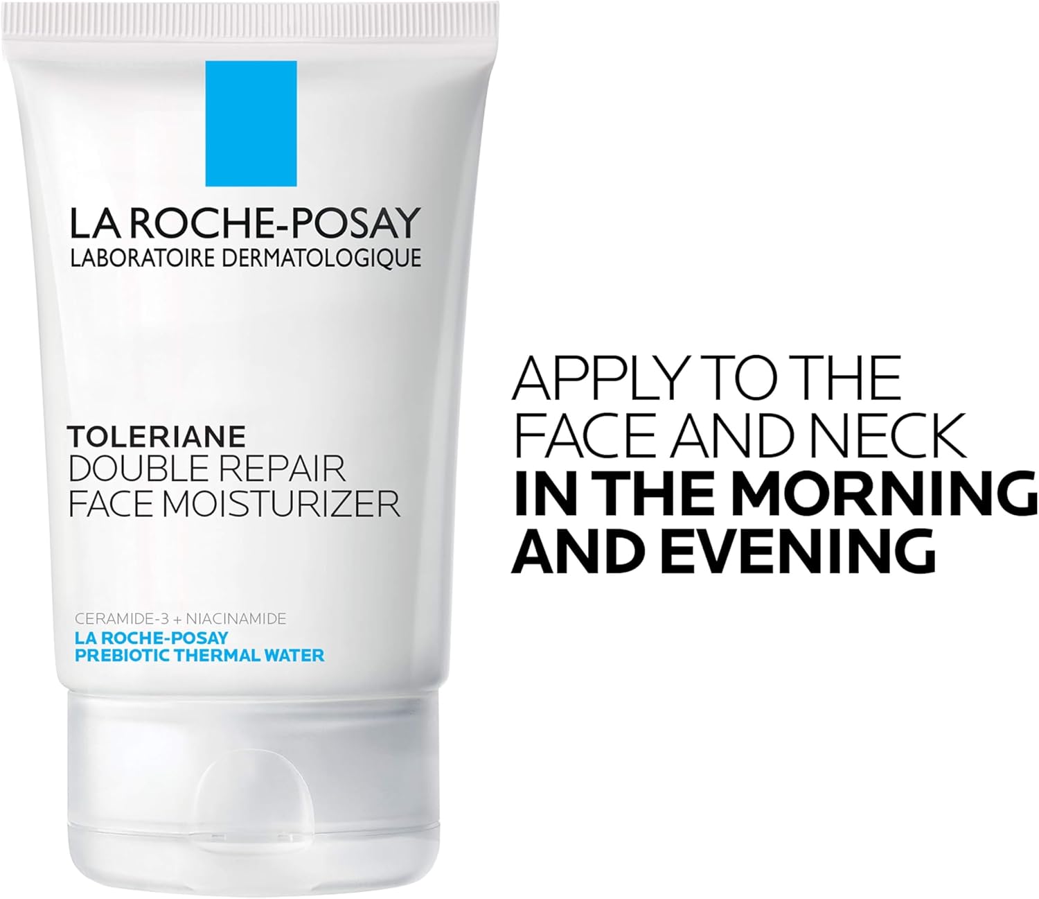 Toleriane Double Repair Face Moisturizer, Daily Moisturizer Face Cream with Ceramide and Niacinamide for All Skin Types
