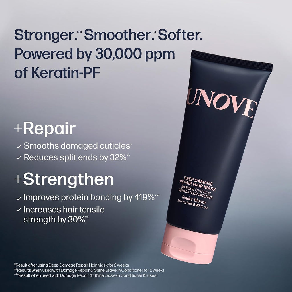 UNOVE Deep Damage Treatment Ex - Protein Hair Treatment & Hair Mask for Damaged Hair | Deep Conditioning & Keratin Hair Mask for Dry, Frizzy Hair | Korean Hair Care