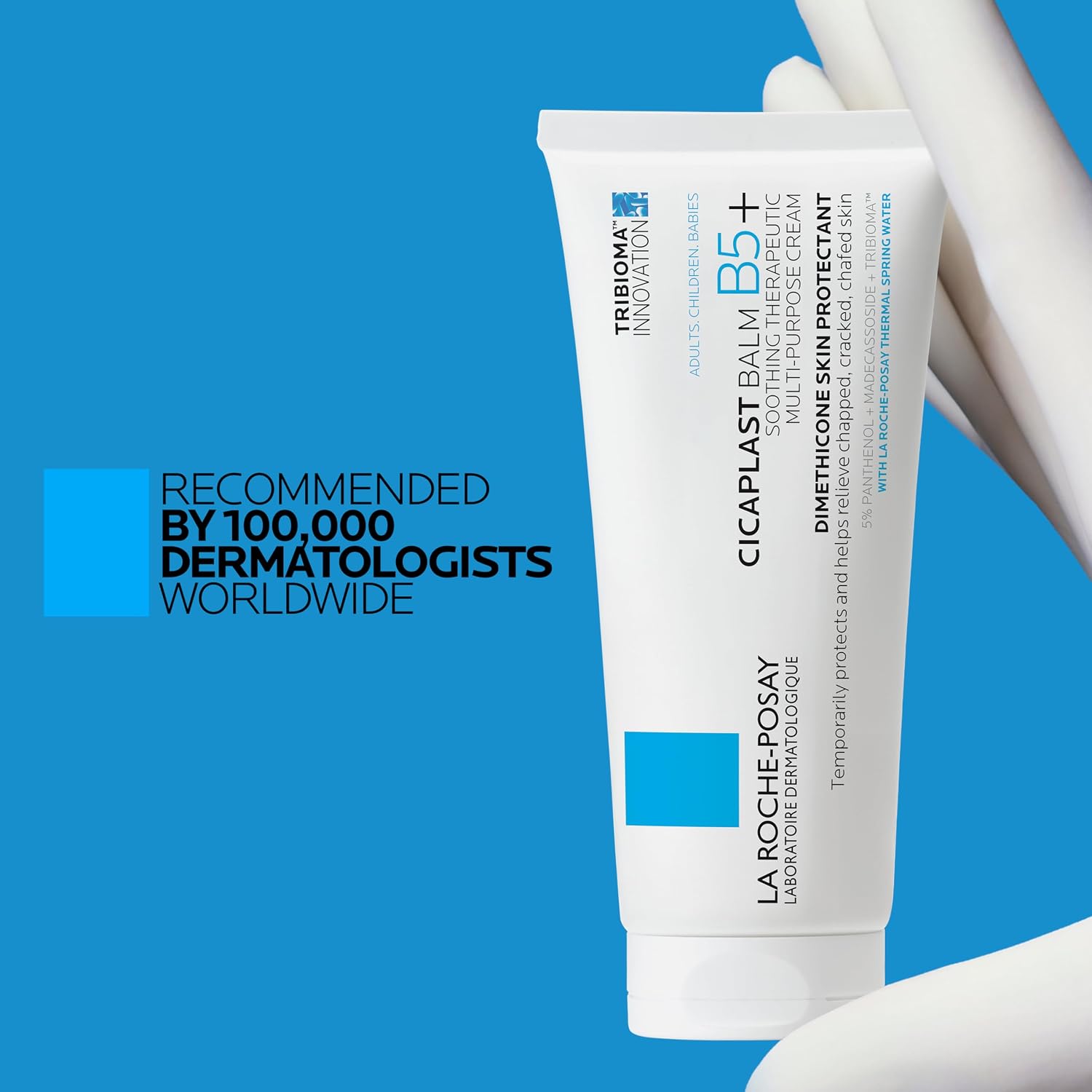 La Roche-Posay Cicaplast Balm B5 Skin Barrier Repair Cream with Centella Asiatica, Shea Butter & Panthenol | Multi-Purpose Healing Ointment for Dry, Irritated Skin | Face, Body & Hand Balm, Baby Safe