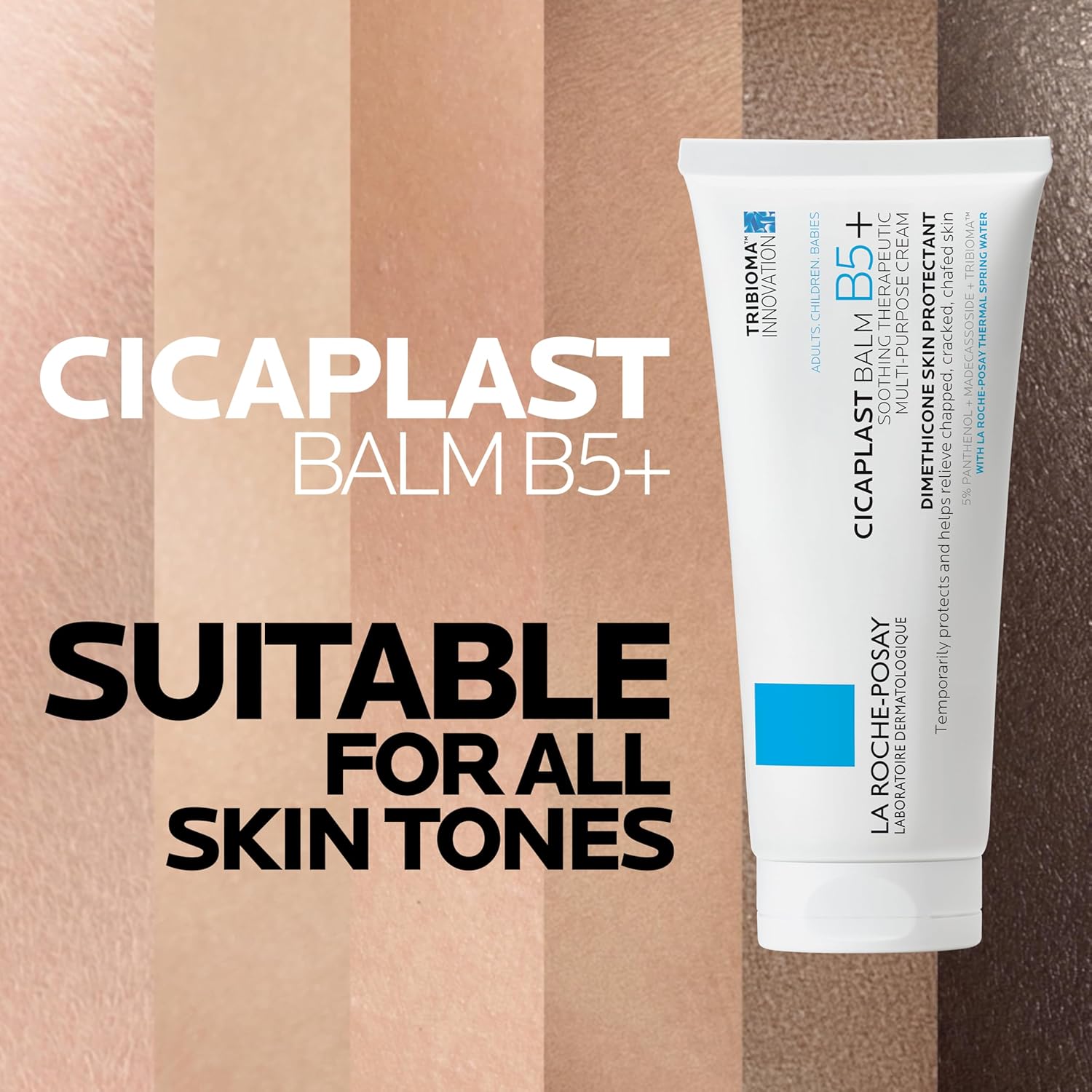 La Roche-Posay Cicaplast Balm B5 Skin Barrier Repair Cream with Centella Asiatica, Shea Butter & Panthenol | Multi-Purpose Healing Ointment for Dry, Irritated Skin | Face, Body & Hand Balm, Baby Safe