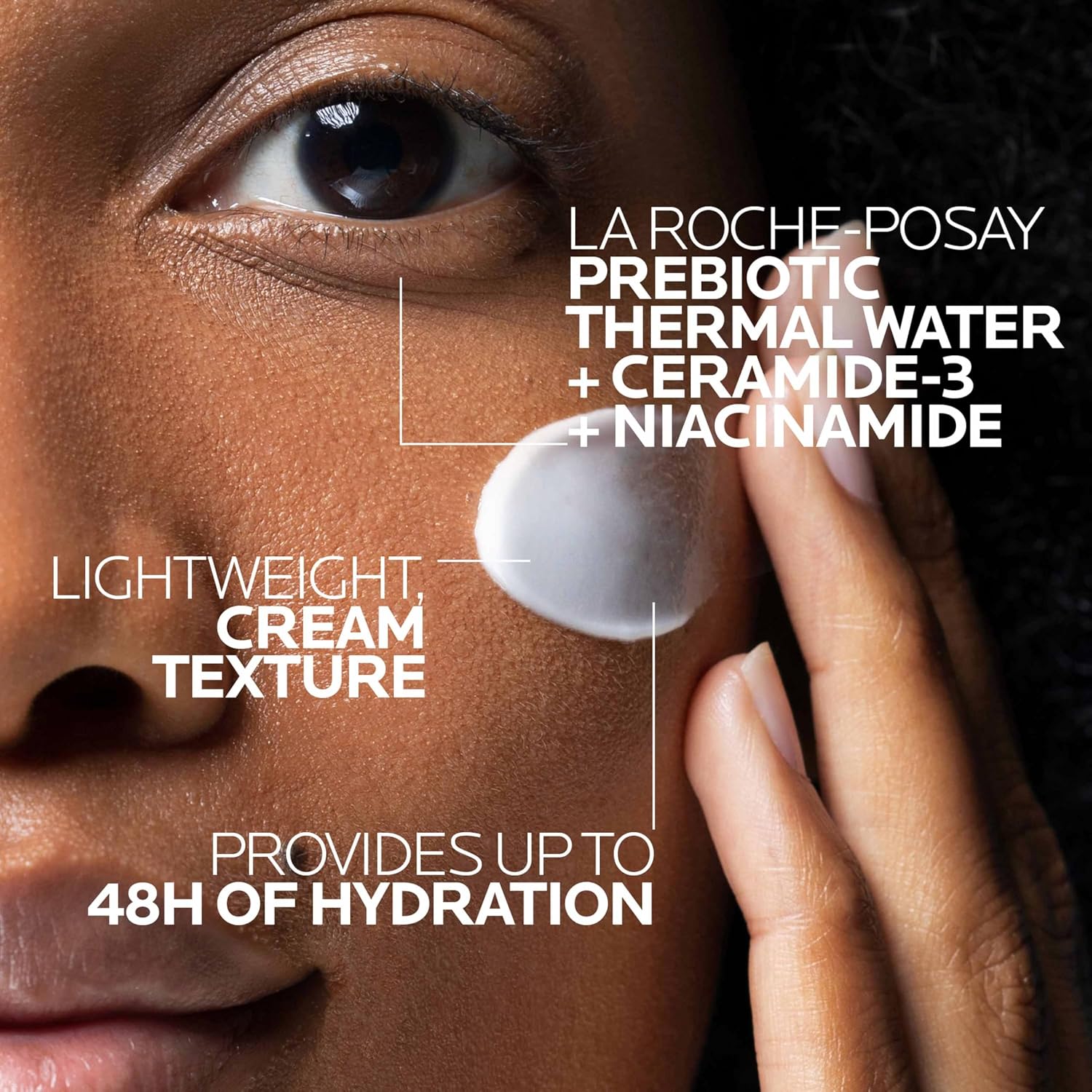 Toleriane Double Repair Face Moisturizer, Daily Moisturizer Face Cream with Ceramide and Niacinamide for All Skin Types